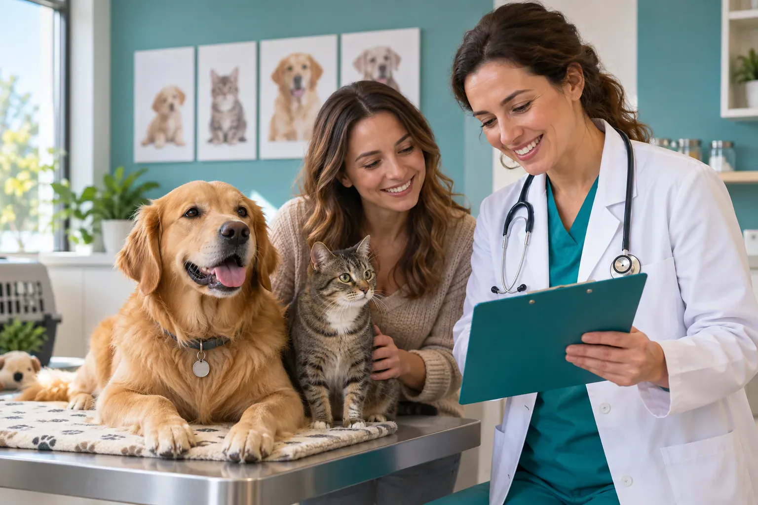 Cena de cuidado veterinário relacionada ao artigo “Vacinas para pets em todas as fases da vida”