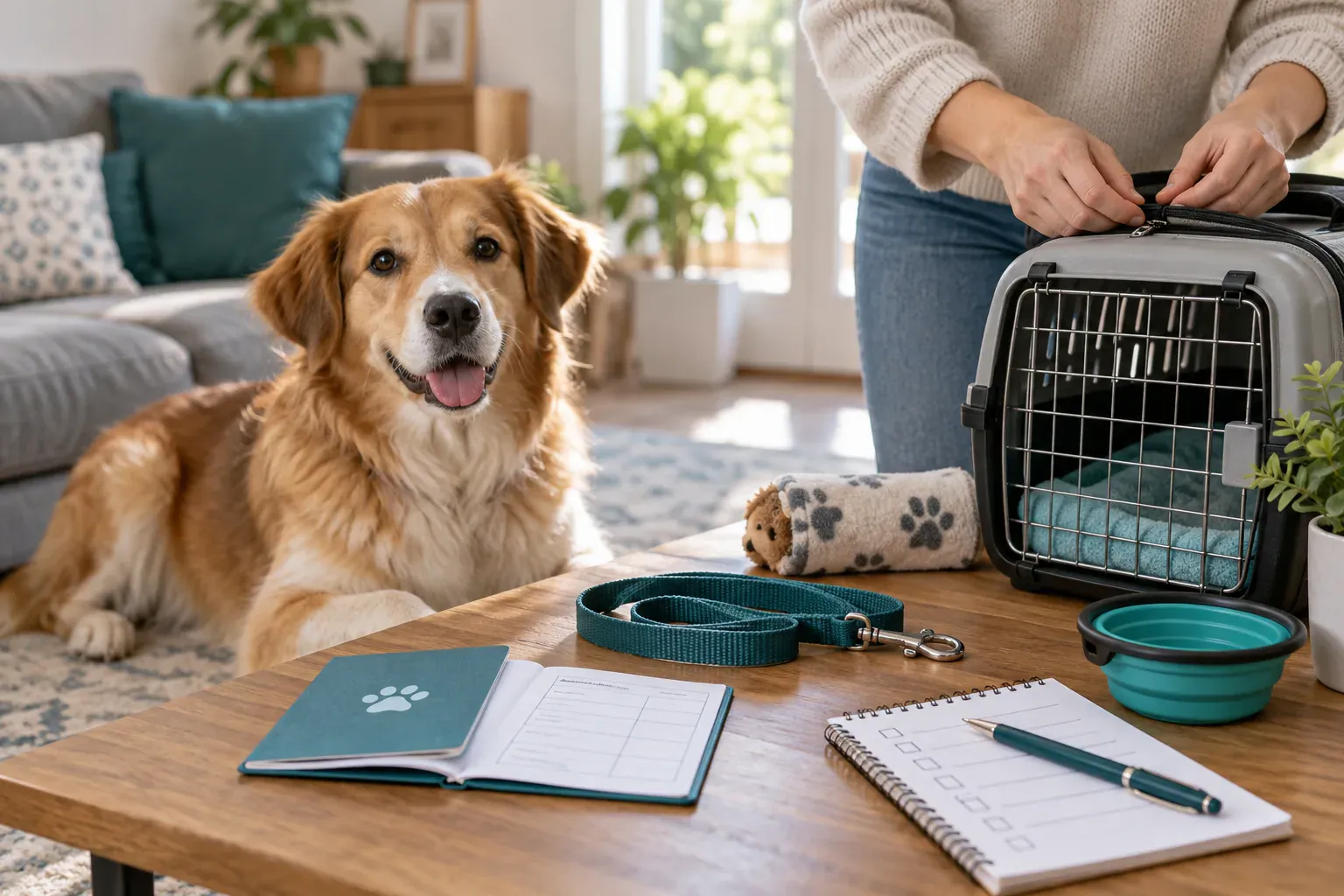 Cena de cuidado veterinário relacionada ao artigo “Consulta veterinária agendada: o que preparar”