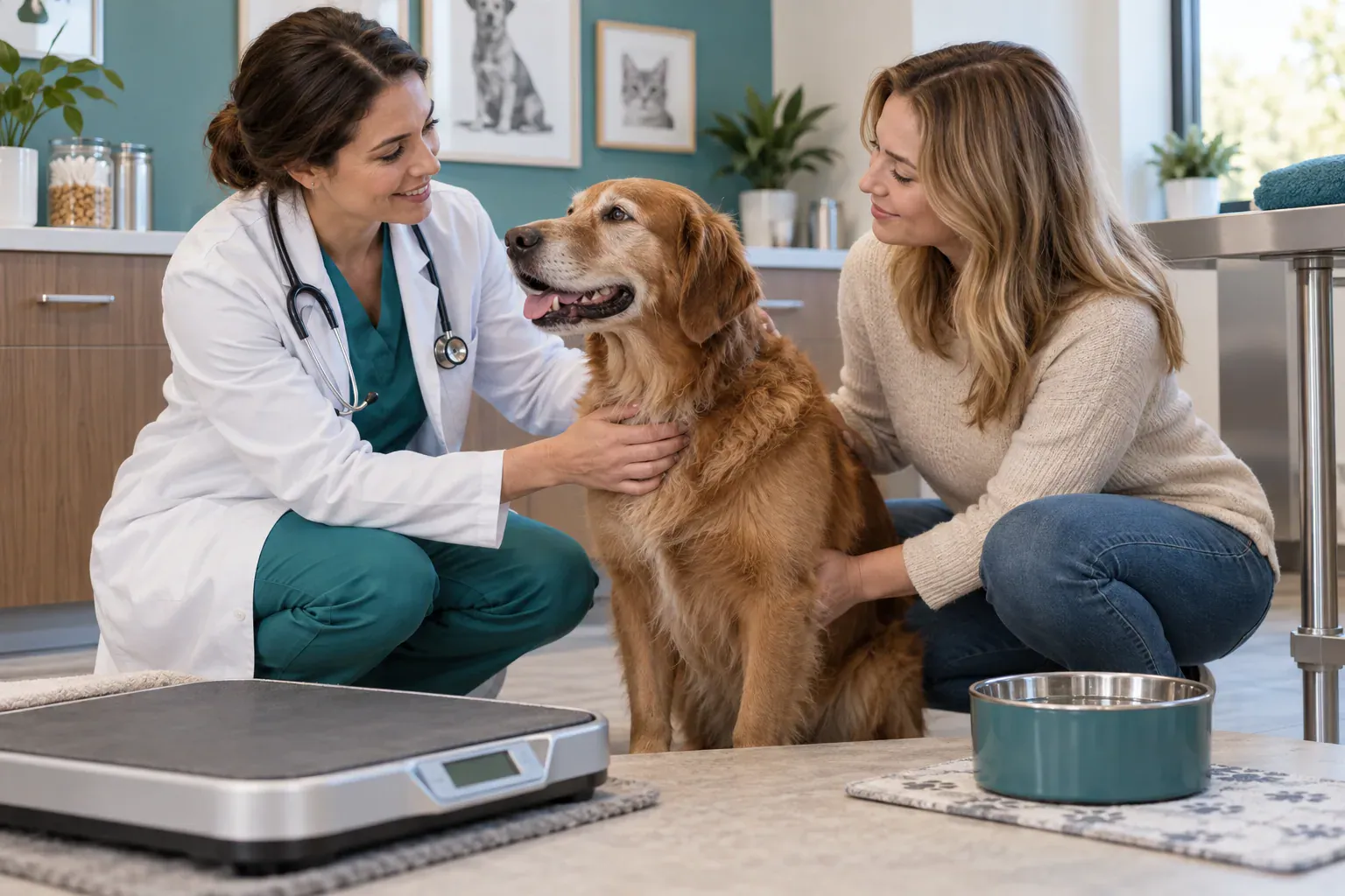 Cena de cuidado veterinário relacionada ao artigo “Endocrinologia veterinária e sinais de alerta”
