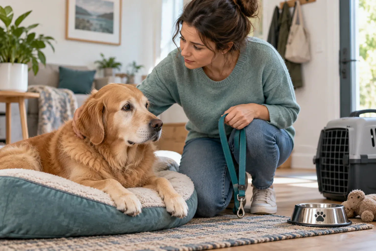 Cena de cuidado veterinário relacionada ao artigo “Quando levar cachorro ao veterinário sem esperar”